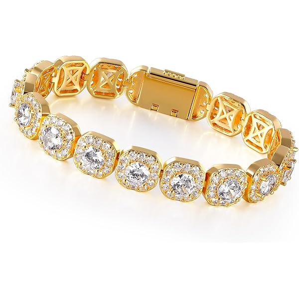 Amazon.com: HH BLING EMPIRE 14K Gold and Silver Bracelets Diamond Amazon.com: HH BLING EMPIRE 14K Gold and Silver Bracelets Diamond